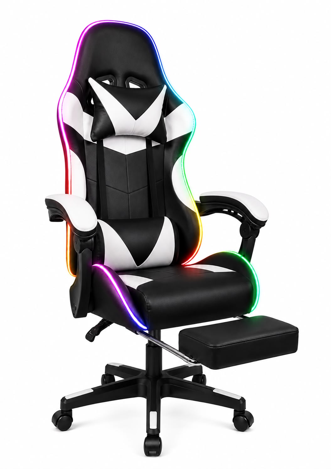 Silla gamer RGB Con luces LED Reclinable
